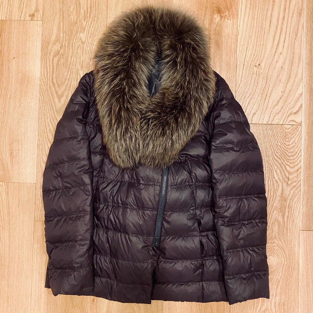 Brunello Cucinelli Down Jacket with Fur Collar